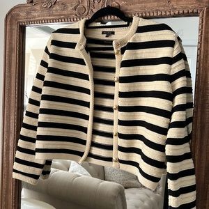 BRAND NEW Massimo Dutti Striped Cardigan